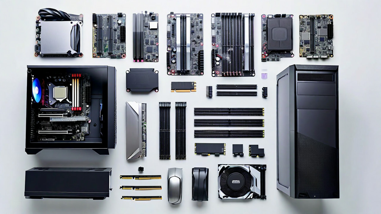 Line up of PC Components