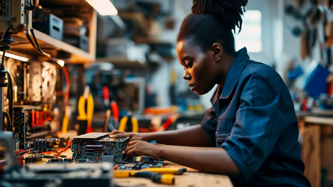 Technician At Work